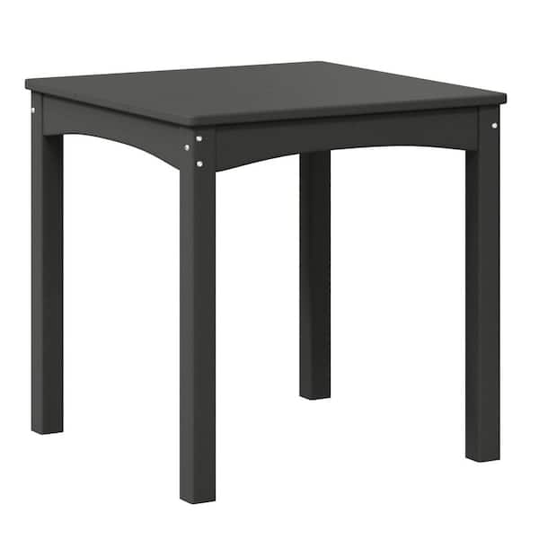 Garden Party Children's Outdoor Patio All Weather HDPE Plastic 24 in. Dining Table for Kids, Gray