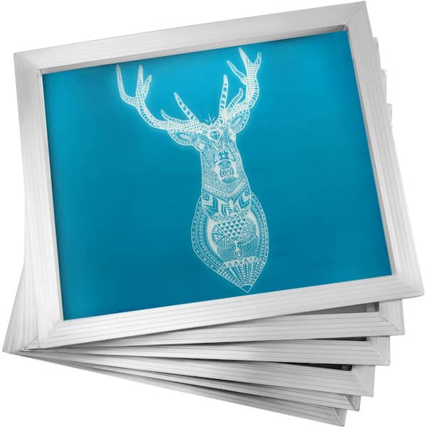 FVIEXE 6PCS Screen Printing Frame, Wood Silk Screen Print Screens with 110  Mesh for Screen Printing Beginners