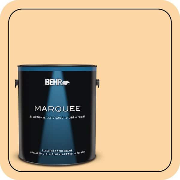BEHR MARQUEE 1 gal. #QE-19 September Sun Satin Enamel Exterior Paint & Primer