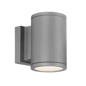 Tube 2-Light Graphite ENERGY STAR LED Indoor or Outdoor Wall Cylinder Light