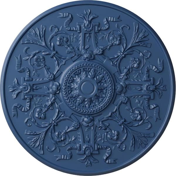 Ekena Millwork 33" x 1-3/4" Versailles Urethane Ceiling (Fits Canopies up to 3-1/4"), Hand-Painted Americana