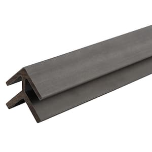 All Weather System 2.31 in. x 2.31 in. x 8 ft. Composite Siding Outside Corner Trim in Westminster Gray Board
