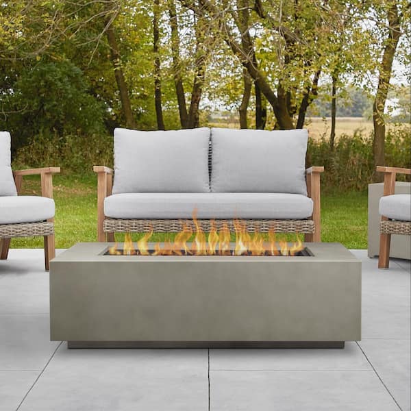 Rectangle Steel Propane Fire Pit Table, Can You Convert A Natural Gas Fire Pit To Propane Tank