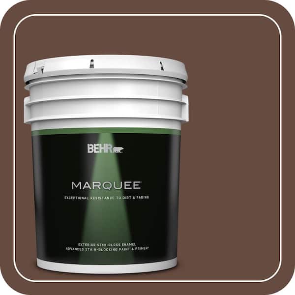 BEHR MARQUEE 5 gal. #QE-16 Earth Chicory Semi-Gloss Enamel Exterior Paint & Primer