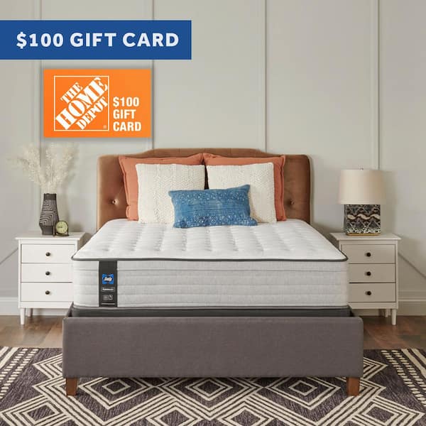 Sealy Posturepedic Netherton 13 in. Firm Innersping Faux Top Queen Mattress Set with 9 in. Foundation