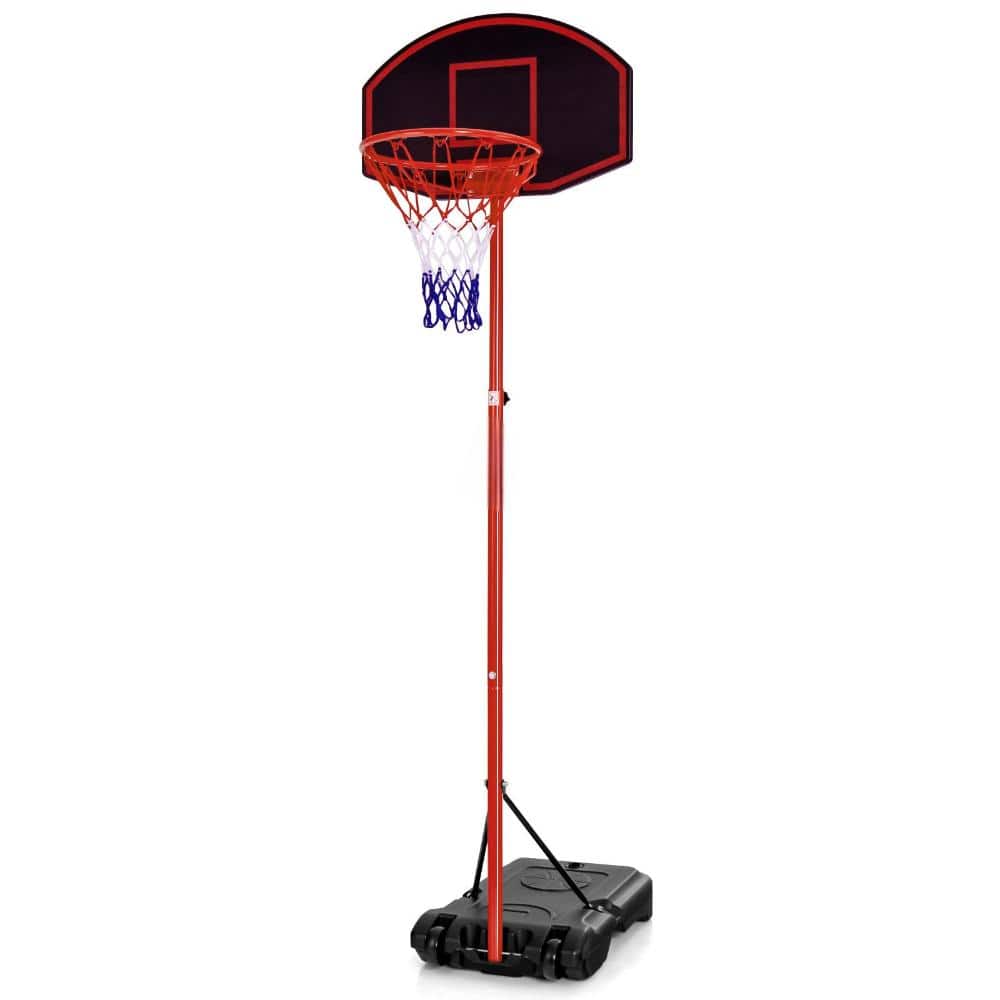 Portable Basketball Hoop Height Adjustable 5.5 to 7.5 ft. with 28 in. Backboard and Fillable Base price history on PriceWatchPro