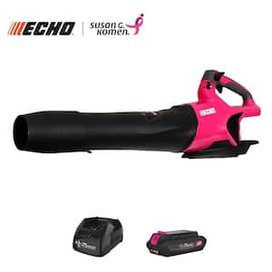 56V 151 MPH 526 CFM Limited Edition Pink Cordless Battery Powered Handheld Leaf Blower with 2.5Ah Battery and Charger