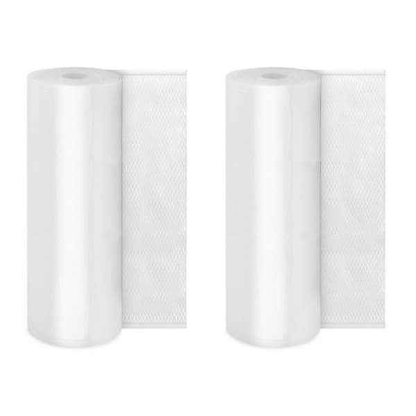 2-Pack 11 in. x 50 ft. Vacuum Sealer Bags for Vac Storage, Meal Prep and Sous Vide