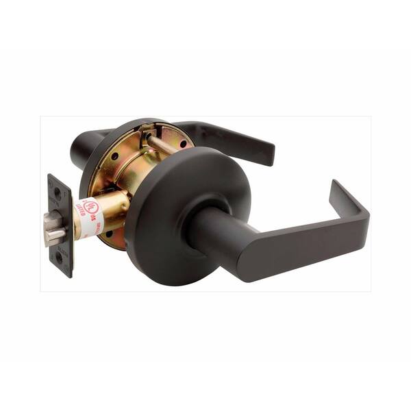Copper Creek Grade 2 NFL Dark Bronze Cylindrical UL Passage Hall/Closet Door Lever