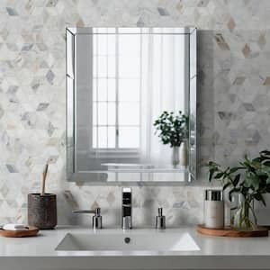 Arabescato Carrara Venato Cube 12 in. x 12 in. Mixed Marble Mesh-Mounted Mosaic Floor and Wall Tile (9.8 sq. ft./Case)