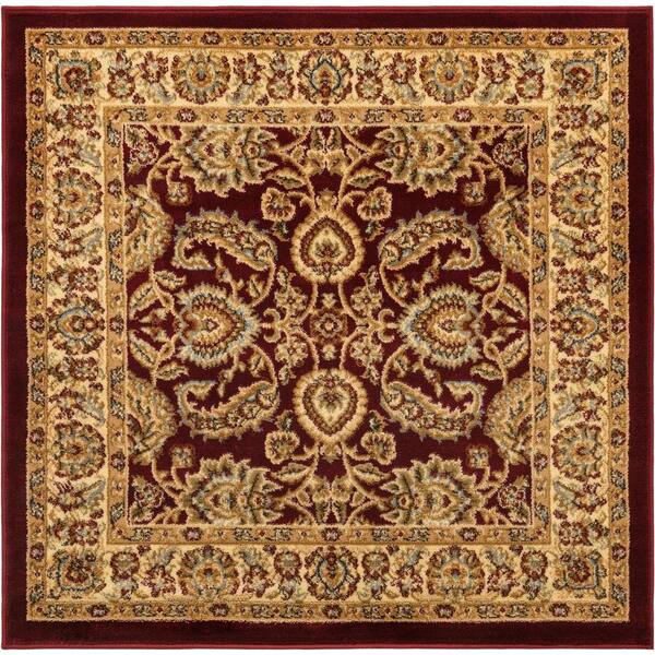 Voyage Asheville Red 4' 0 x 4' 0 Square Rug