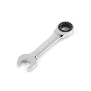 9/16 in. Stubby Ratcheting Combination Wrench