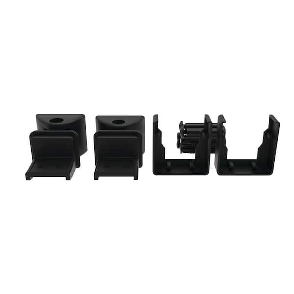 VersaRail Triple Rail Matte Black Aluminum Lvl Angle Bracket Kit