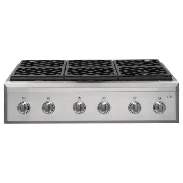 Cafe 36 in. Gas Cooktop in Stainless Steel with 6 Burners