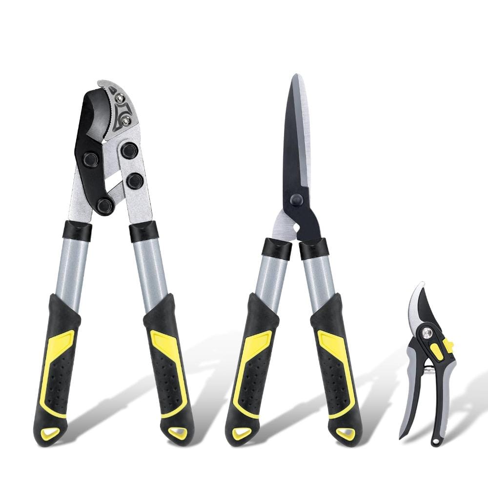 17-in. 3-Piece Compact Garden Tool Set with Anvil Lopper Hedge Shears and Pruning Scissors price history on PriceWatchPro