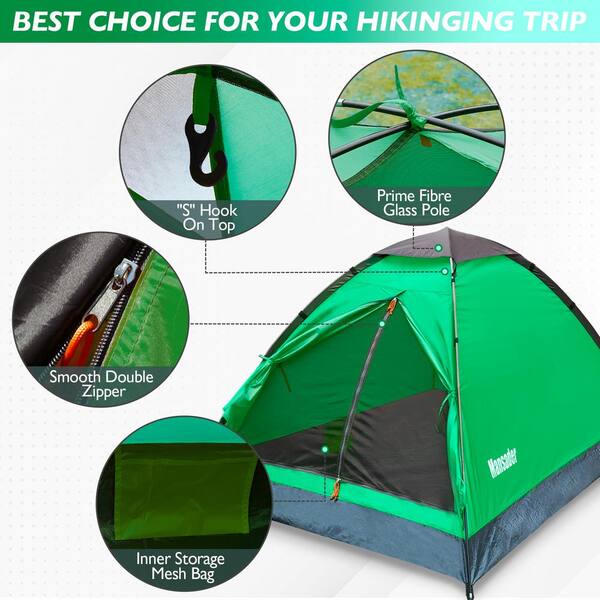テント・タープ green stage Two Rooms Dome Tent 2 garsing-camping-tents-