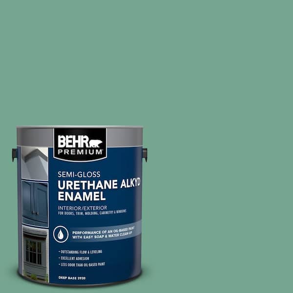 1 gal. #M420-5 Free Green Urethane Alkyd Semi-Gloss Enamel Interior/Exterior Paint