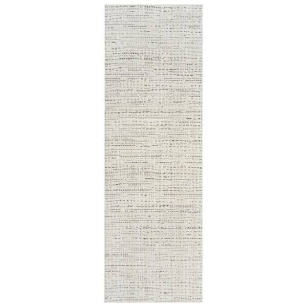 Gertmenian Sydney Vania Cream 3 ft. x 8 ft. Polka Dot Indoor Runner Rug