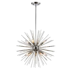 Collina 9-Light Polished Chrome Sputnik Hanging Kitchen Pendant Light