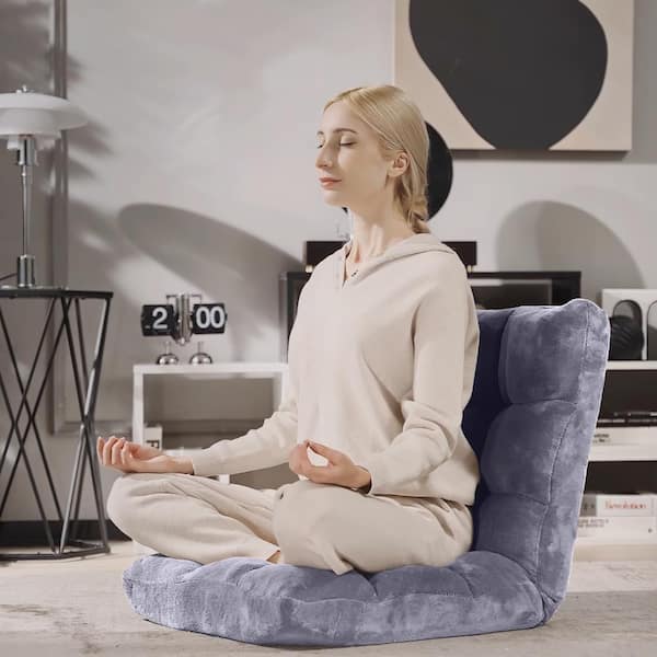 Bunpeony Adjustable Floor Chair 14-Position 99-180 Deg. Backrest
