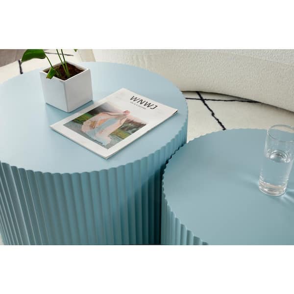 Light blue hot sale coffee table