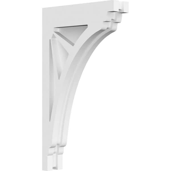 Ekena Millwork 1-7/8 in. x 14 in. x 8 in. PVC Stanford Corbel