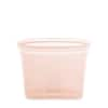 Zip Top 4 oz. Peach Reusable Silicone Snack Bag Zippered Storage Container  Z-BAGK-07 - The Home Depot