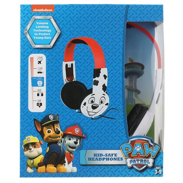 Sakar Paw Patrol Kid-Safe Headphones in and Red 985114817M - The Home Depot