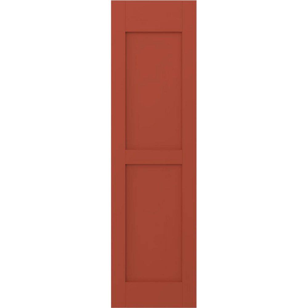 18 in. W x 72 in. H Americraft 2-Equal Flat Panel Exterior Real Wood Shutters Pair in Colorful Leaves price history on PriceWatchPro