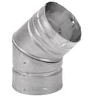PelletVent 4 in. 45-Degree Elbow Chimney Stove Pipe