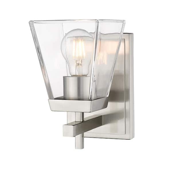 Lauren 1-Light Brushed Nickel Wall Sconce