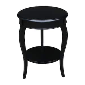 Cambria Black Round End Table