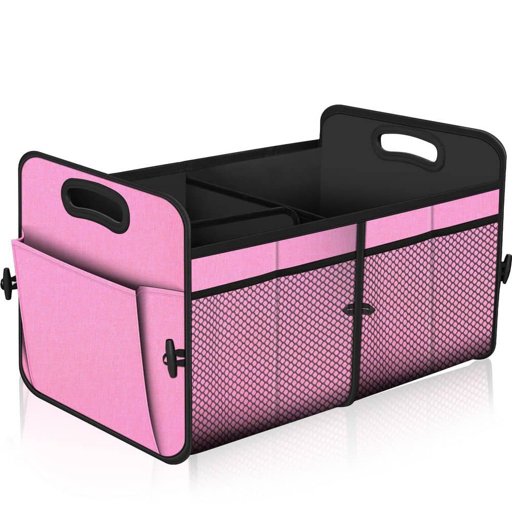 MYWISH 72L Reinforced Car Trunk Organizer with PU Plywood Support