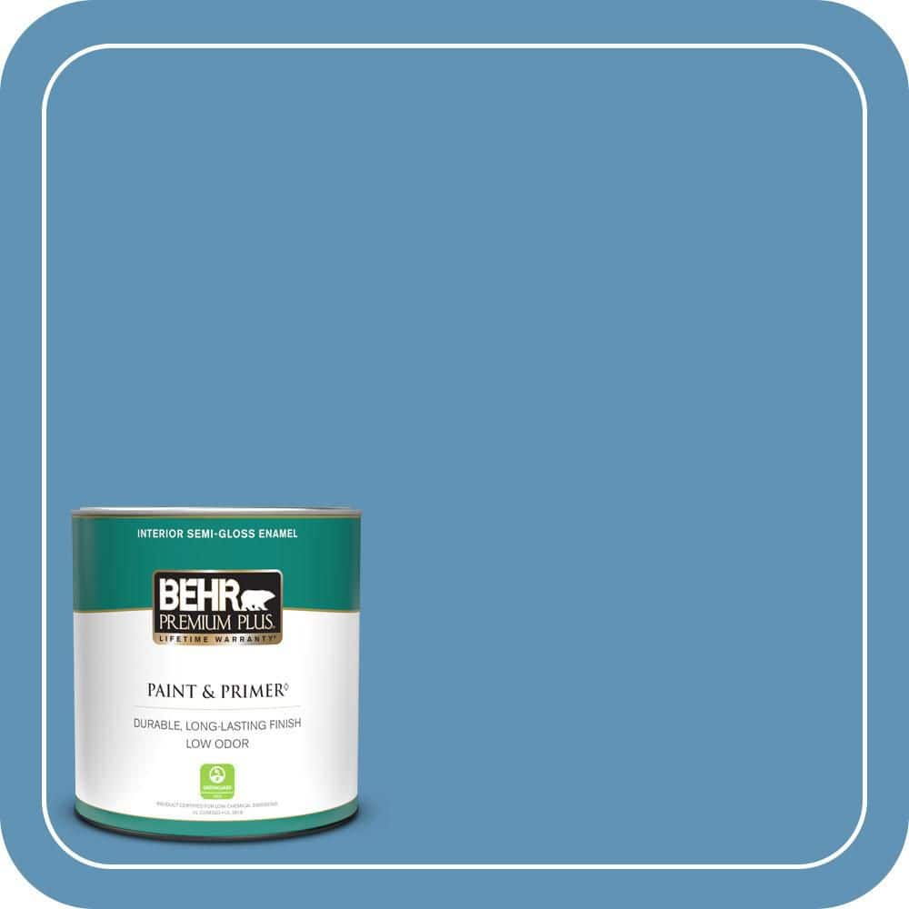1 qt. #MQ5-56 Empire Blue Semi-Gloss Enamel Low Odor Interior Paint & Primer price history on PriceWatchPro