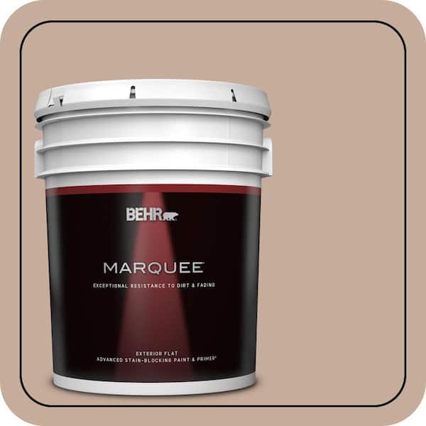 BEHR MARQUEE 5 gal. #ECC-57-1 California Stucco Flat Exterior Paint & Primer