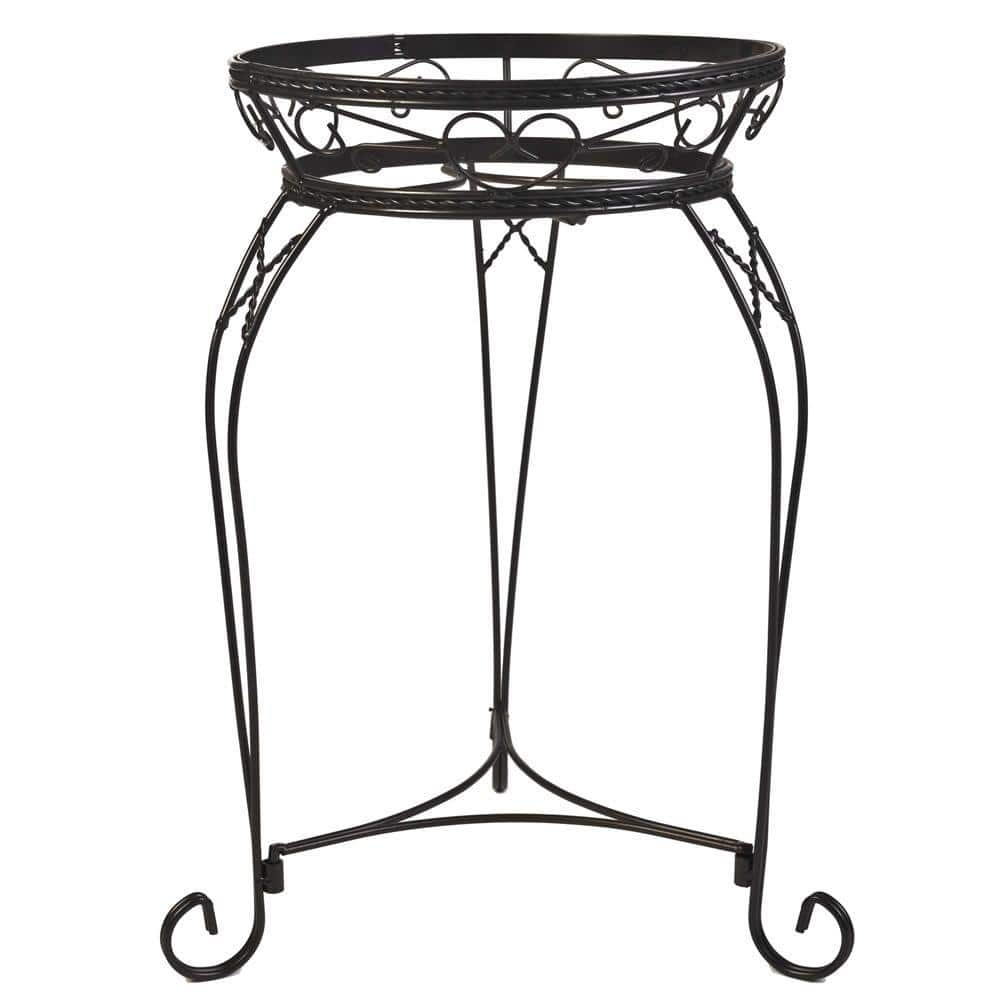 Gilbert & Bennett 21 In. Scroll Braided Bronze Steel Plant Stand ...