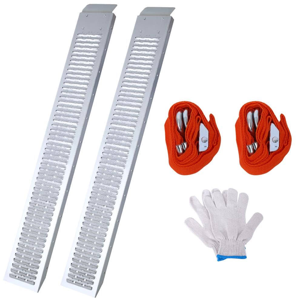 2PCS 74 Inch Steel Loading Ramps 960 LBS, Equipped with Tie Straps & Work Gloves price history on PriceWatchPro