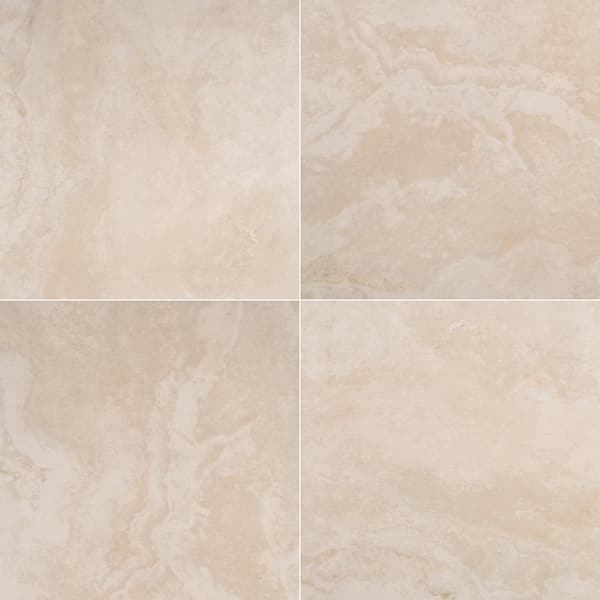 Take Home Tile Sample - Isabella Ivory 6 in. x 6 in. Porcelain Paver Tile (0.25 sq. ft.)