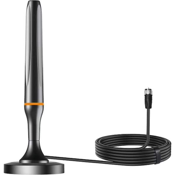 Upgraded HD TV Antenna Indoor Long Range Reception Digital Antenna with Magnetic Base for Local Channels 1080p/4K/8K