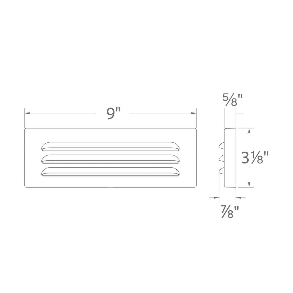 Bronze Low Voltage Integrated LED Step Light