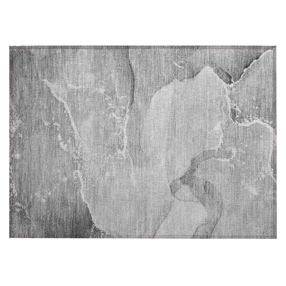 Chantille ACN517 Gray 1 ft. 8 in. x 2 ft. 6 in. Machine Washable Indoor/Out