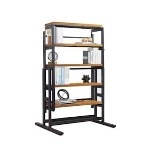 northbeam Concord Live Edge Metal Frame Natural Wood 3-Tier Shelving Unit  35.83 in. W x 48.43 in. H x 14.17 in. D SLF0320112000 - The Home Depot