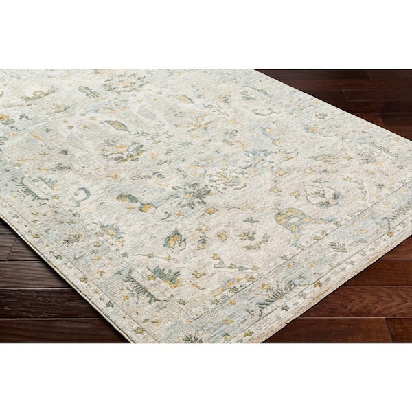 Jenova Gray Doormat 3 ft. x 4 ft. Oriental Indoor Area Rug