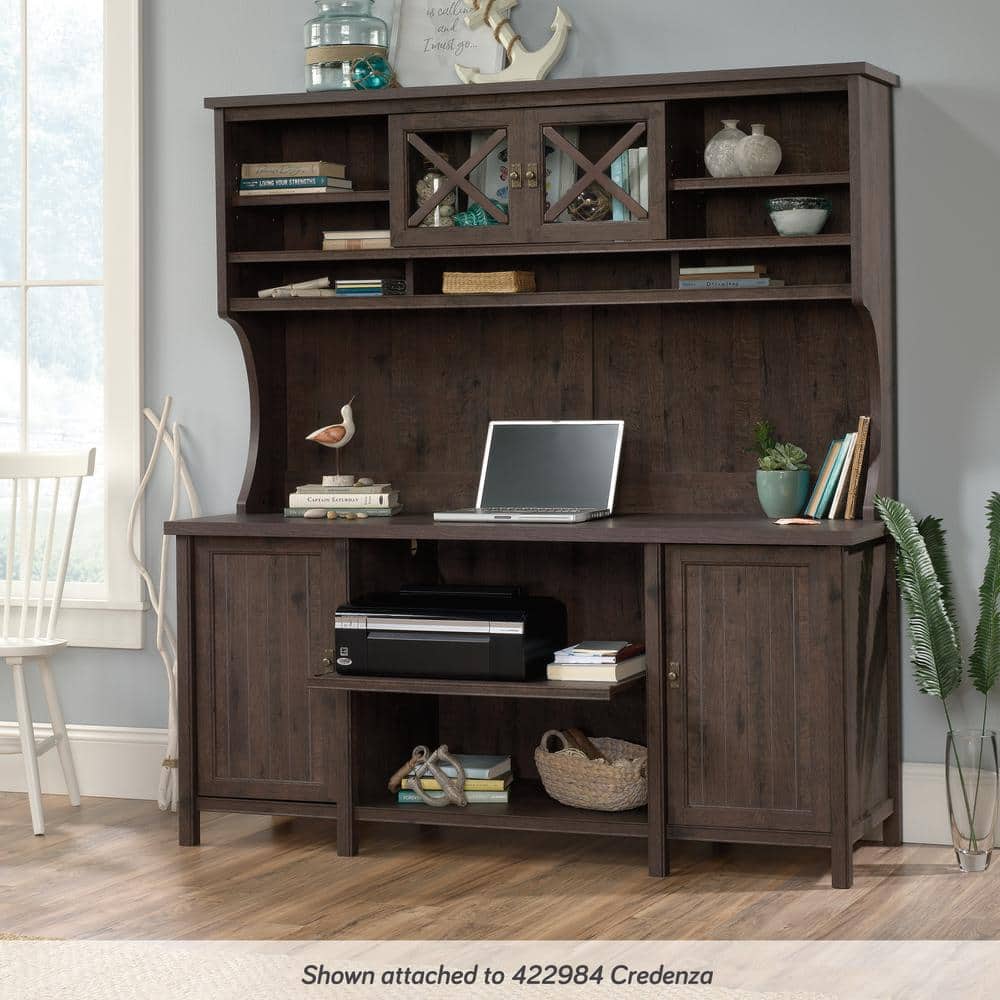 Costa Coffee Oak Large Hutch with Glass Doors