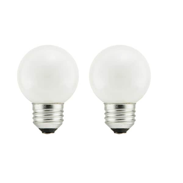 job Muligt Forskudssalg Sylvania 25-Watt Double Life G16.5 Incandescent Light Bulb (2-Pack) 10589 -  The Home Depot