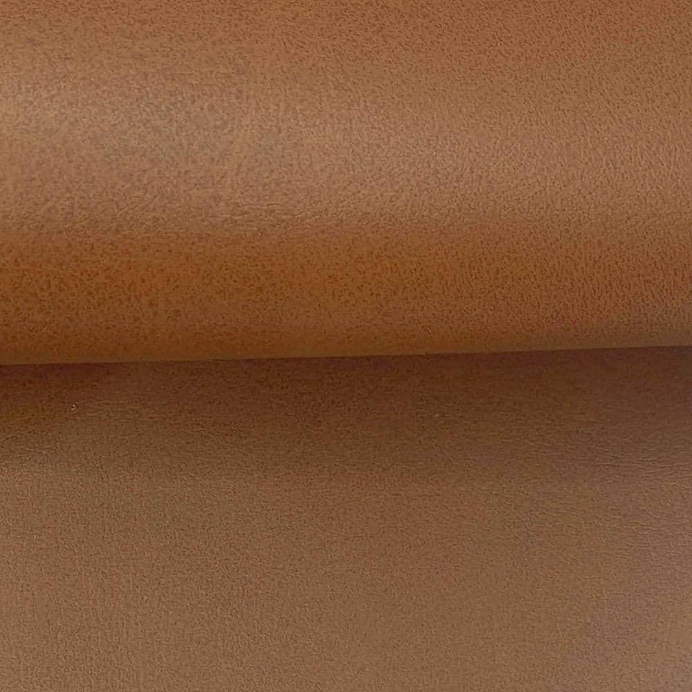 Carmel Faux Leather Cube Ottoman with Pocket Coil Cushion