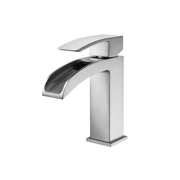 ROSWELL Liberty Single Hole Single-Handle Bathroom Faucet in Brushed Nickel