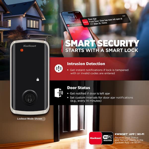 Kwikset HALO Select Satin Nickel Wi-Fi Electronic Smart Lock
