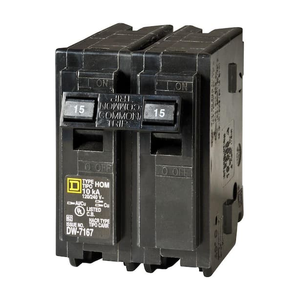 Homeline 15 Amp 2-Pole Circuit Breaker Homeline 15 Amp 2-Pole Circuit Breaker