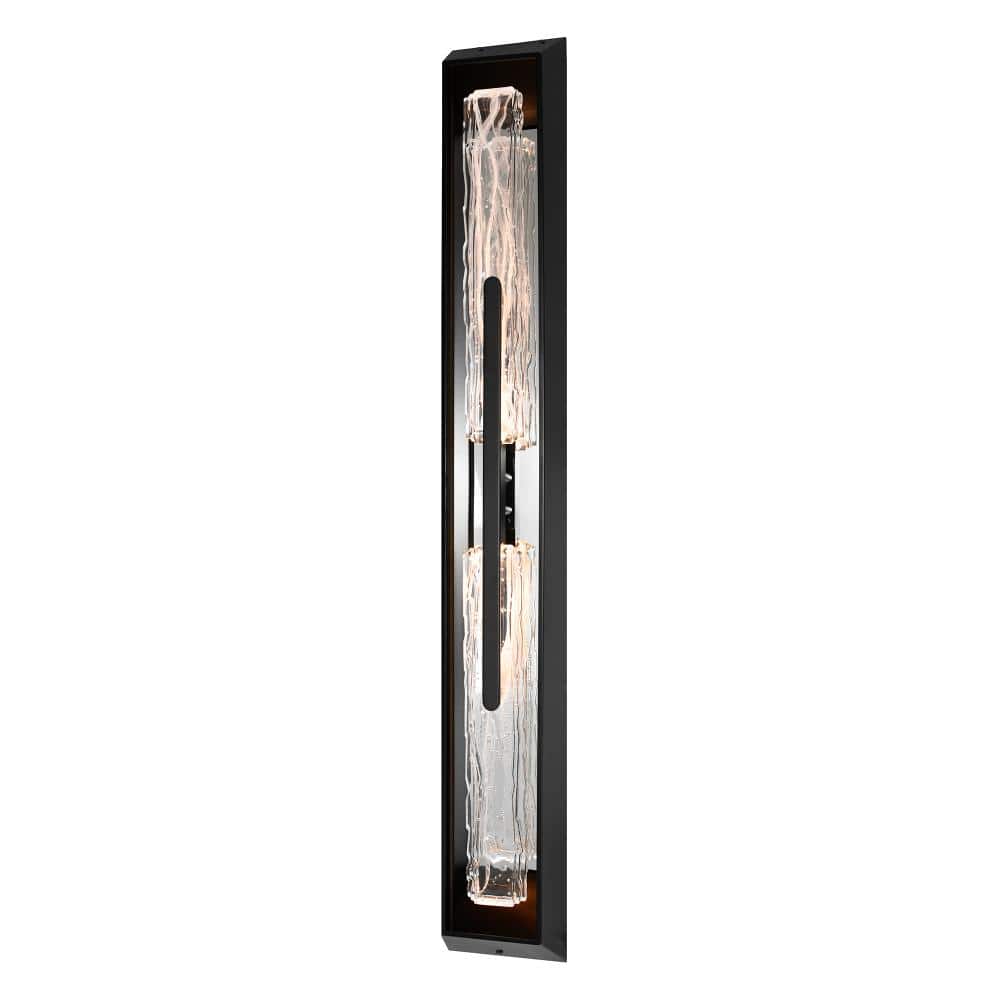 Curva Integrated LED 44in Sand Black Outdoor Wall Light with Handcrafted Glass price history on PriceWatchPro